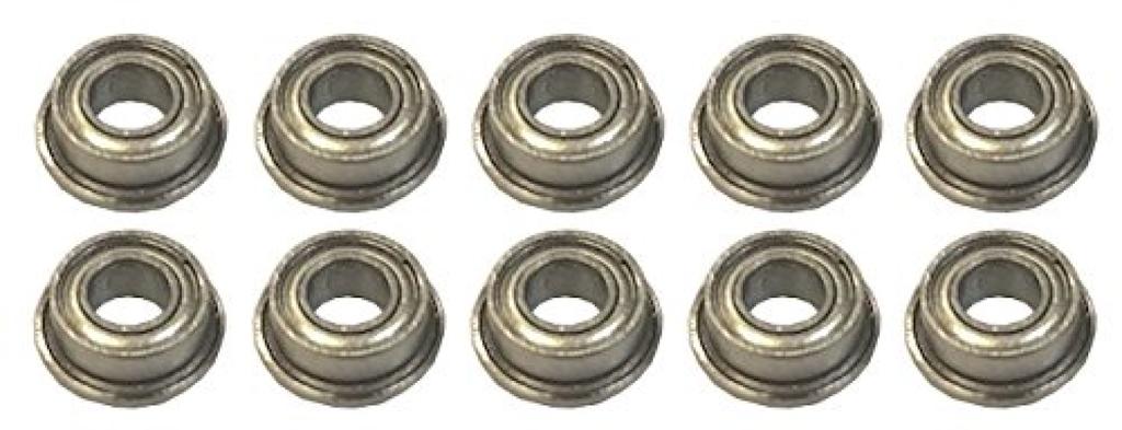TOP LINE MRT Bearing 630 with 6mm Outer Diameter X 3mm Inner Pack of Flange, Diameter, 10, BG-630F