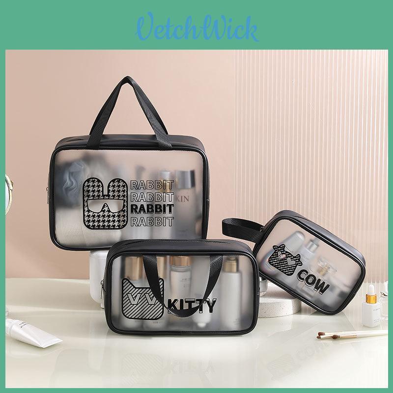 Anime Clear Cosmetic Organizer With Waterproof Pu Pvc For Women And Men Personal Care