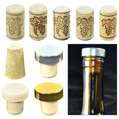 New DIY Tapered Cork Plugs Sealing Cup Straight Bottle Stopper Stoppers Sealing Stopper Wood Cork Tools Kitchen Accessories