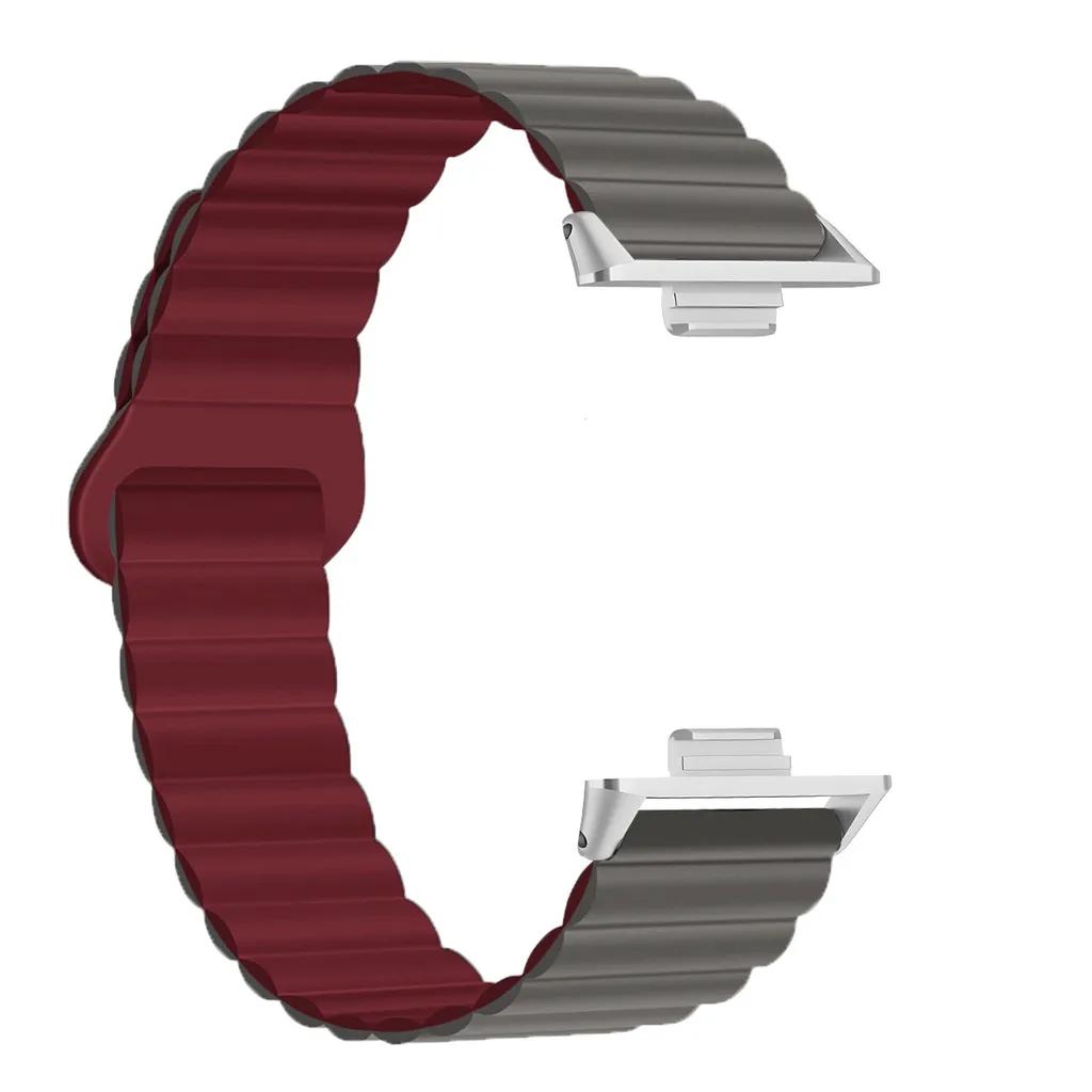 Silicone Strap For Huawei Watch Fit4 Magnetic Loop Band Watchband Correa Men Women Sport Bracelet For Huawei Fit3 2 Accessories