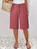 European & American Women's Mid-Length Solid Color Casual Fashion Pants
