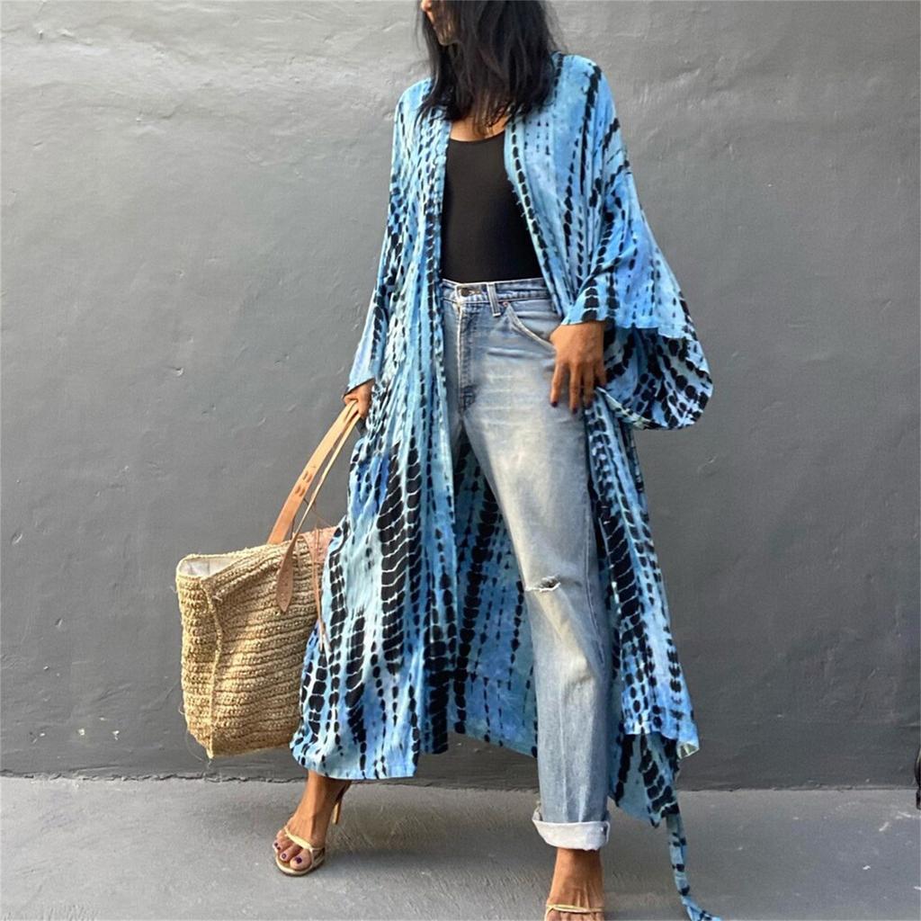 Damen Lose Strand Cover Up Robe Urlaub Sonne Shirt Cover Up