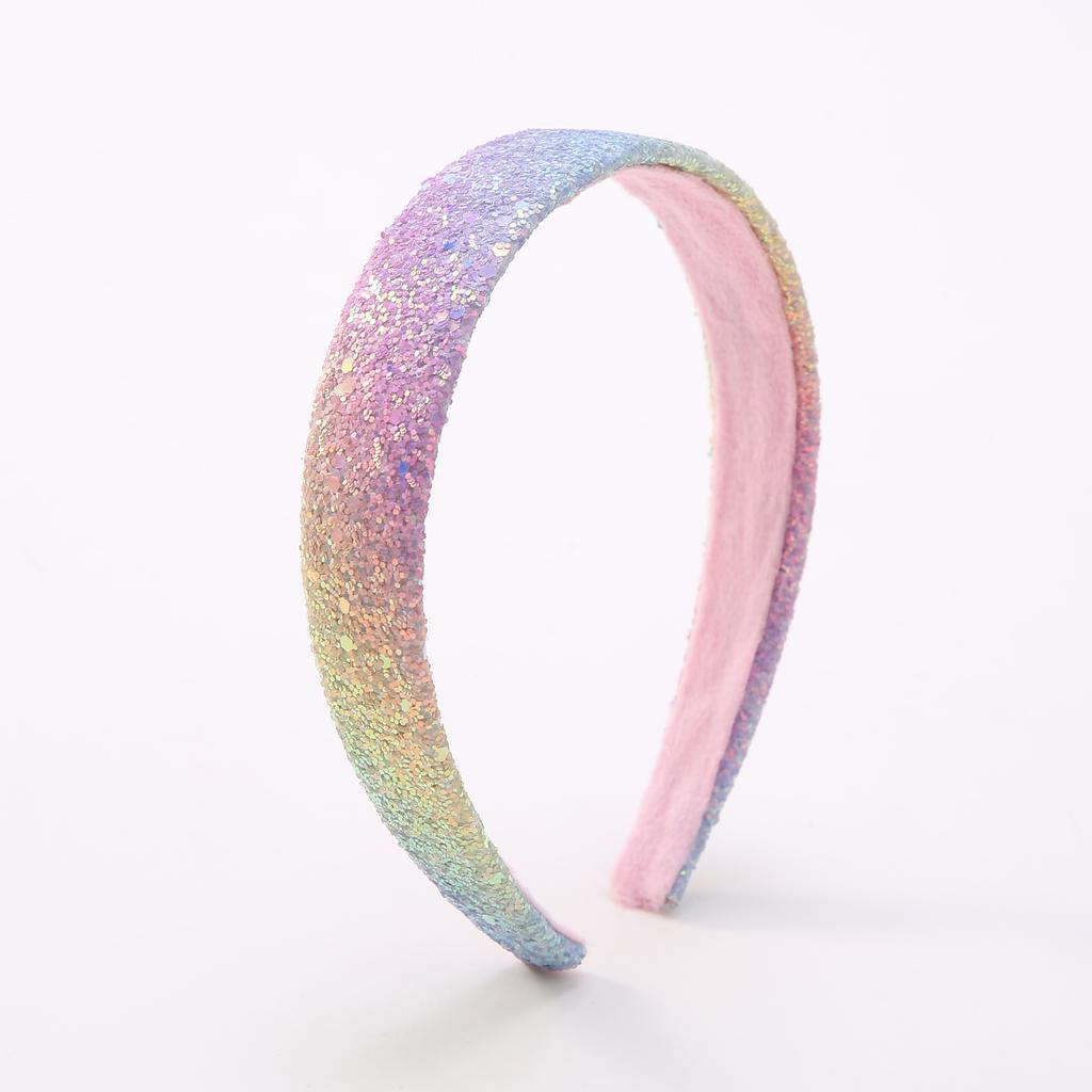 Sparkly Glitter Headbands for Children, Hair Accessories for Little Girl, Cute Head Band for Kids, Thick Sparkle Child Hairband