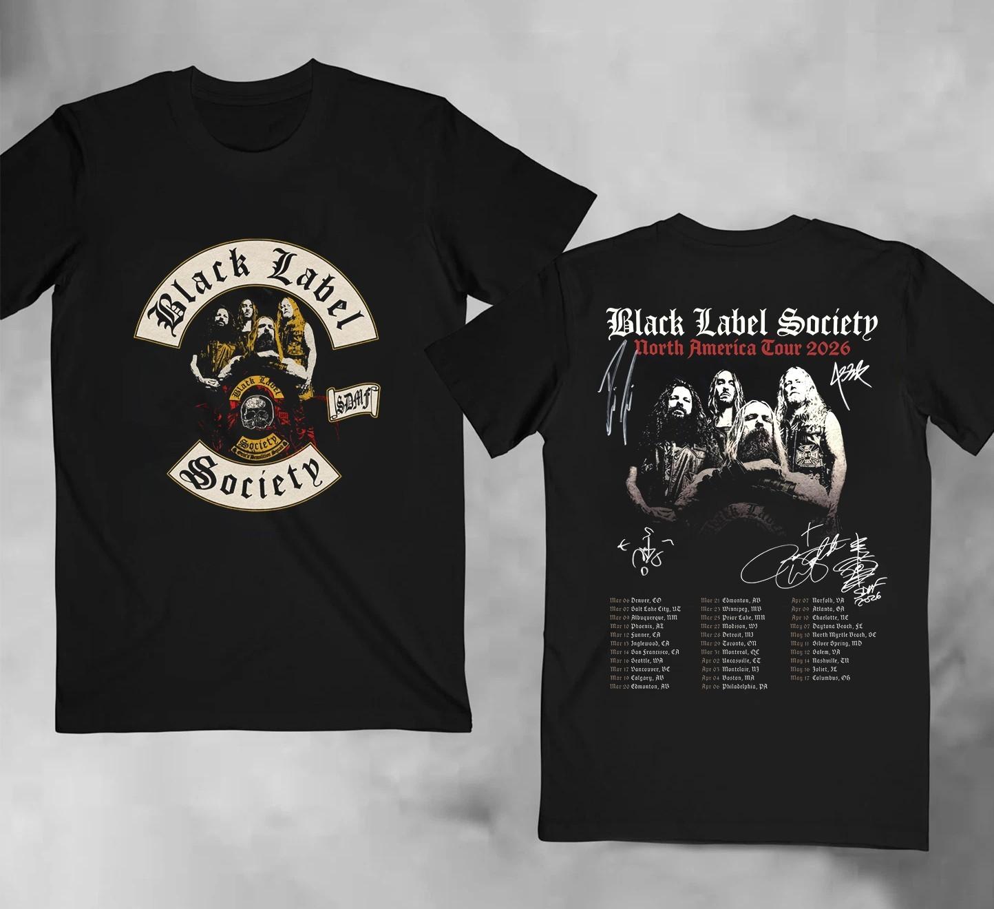 BLACK LABEL SOCIETY north america 2026 Gift For Fans Shirt YH198 L