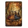 Enchanted Forest Witch - Vintage Metal Tin Sign, Es, Fantasy Art Wall Decor for Home, Gym, Cafe, Garage & Garden, Perfect Room
