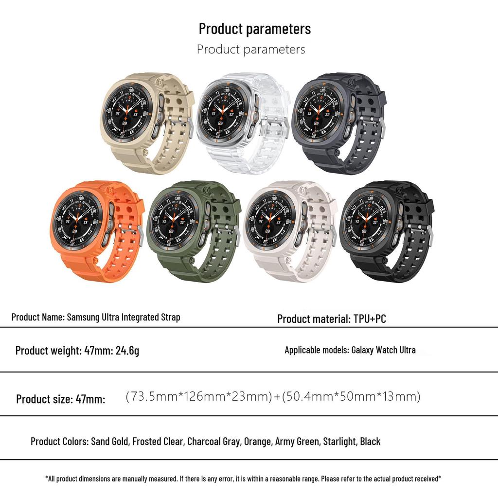Samsung Galaxy Watch7 Ultra 47mm TPU Double Buckle Strap