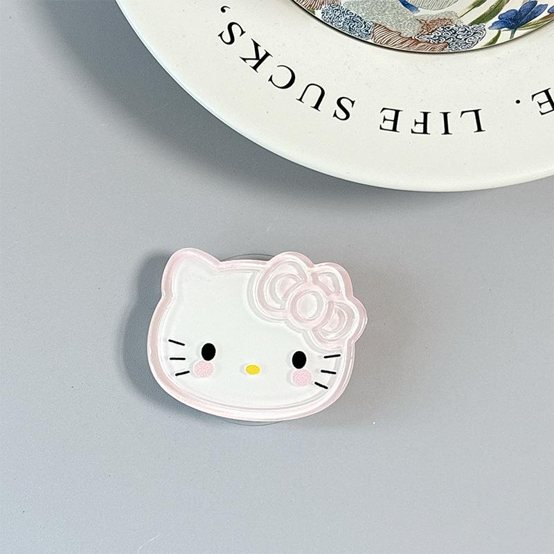 Cute Cartoon Small Fresh Kt Cat Mobile Phone Airbag Bracket Magnetic Desktop Paste Girl Cream Wind Ring