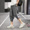 Männer Harajuku Haremshosen Herren Sommer Baumwolle Leinen Jogger Hosen Männlichen Vintage Chinesischen Stil Jogginghose Mode