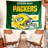 Green Bay Packers Tapestry Wall Hanging Room Background Cloth Home Decor Beach Mat Yoga Mat Sofa Bed Sheet