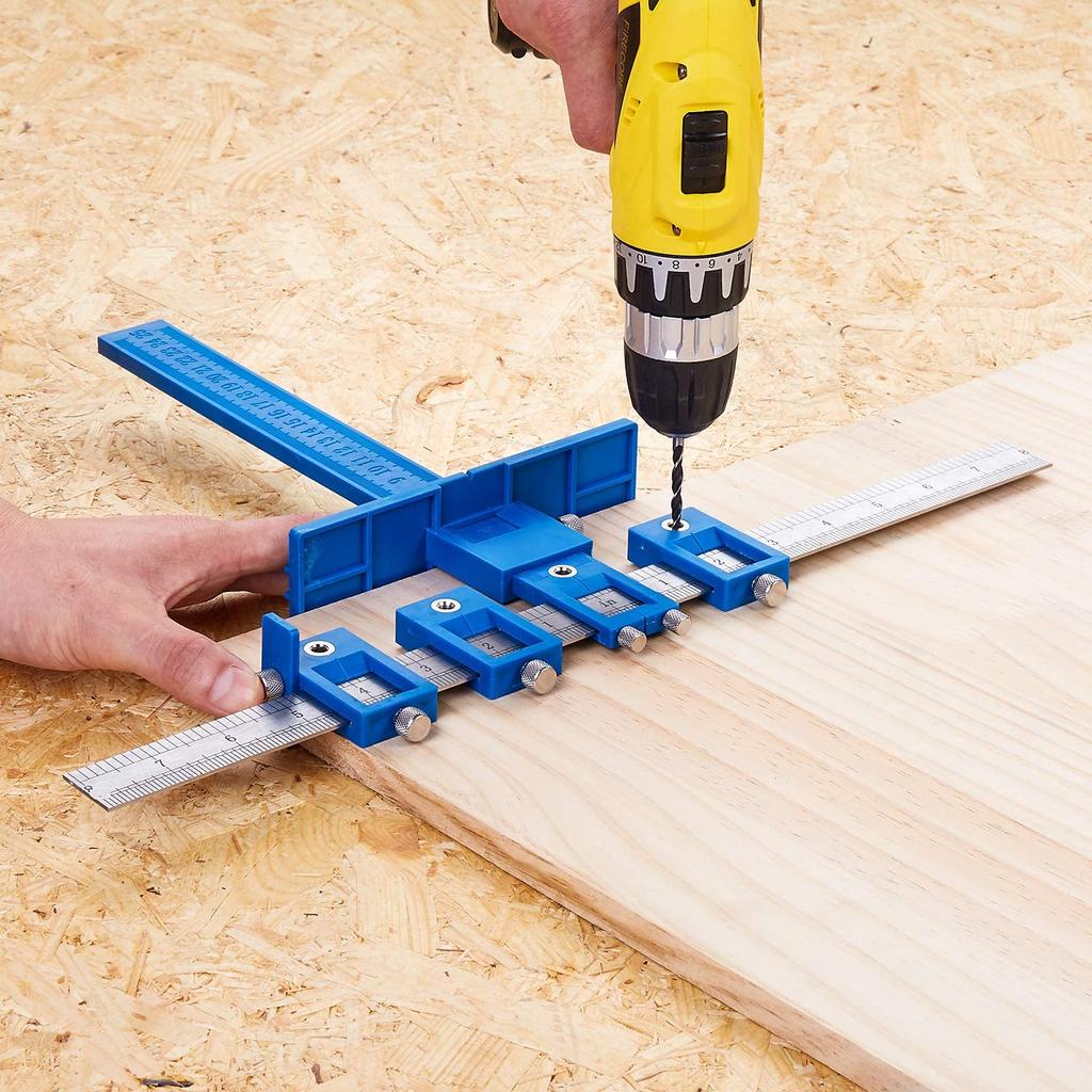 ALLSOME Cabinet Hardware Jig Template Tool Drawer Pull Jig Cabinet Jig  for Handles and Pulls