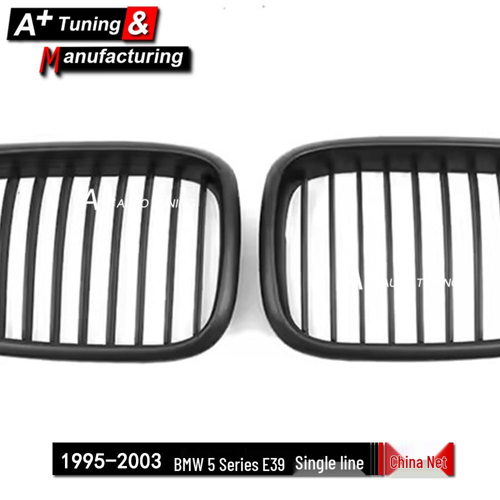 Matte Black Single Line Grille for BMW 5 Series E39 (1995-2003)