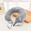 Travel Pillow U Shape Neck Pillow Cute Fox Pillow Hug Sleeping Pillows Ornamental Pillow Office Sleep Pillow 30*30*8CM