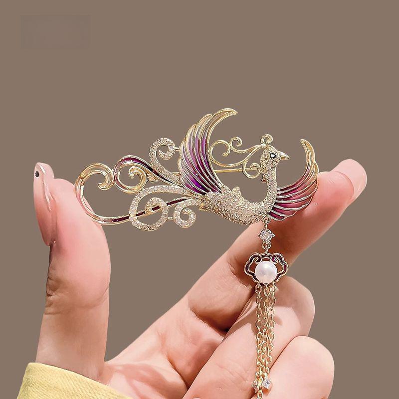 Κομψή καρφίτσα με λουλούδι παιώνιας - Ρετρό εθνικό στυλ, Προηγμένο αξεσουάρ καρφίτσας για Τσέονγκσαμ και Χάνφου