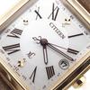 Used Citizen xC ES9502-12A Titanium Leather xC hikari collection World Time Square Eco-Drive Box & Warranty Included Ladies Watch Solar
