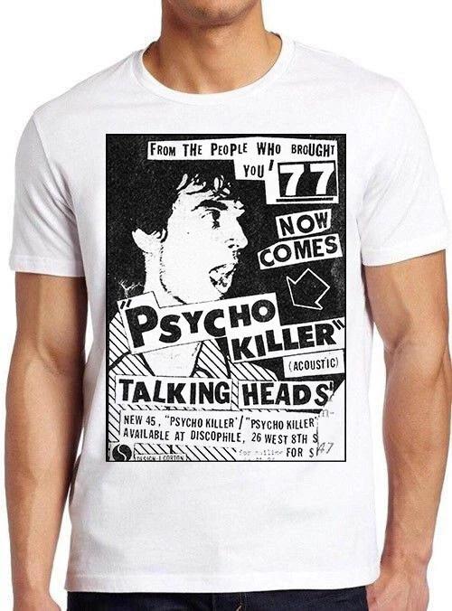 Talking Heads Psycho Killer Band Punk Rock Poster Music Gift Tee T Shirt 7278 XXL