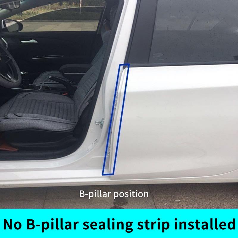 1 Piece Auto Sealant Strips 80Cm Car Door Edge Seal Strip Rubber B-Pillar Weatherstrip Soundproof Dustproof Car Accessories