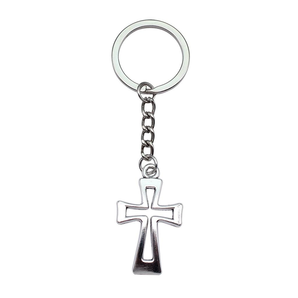 Portachiavi con Ciondolo Croce Ankh Amuleto Egiziano Portachiavi Anello 28mm