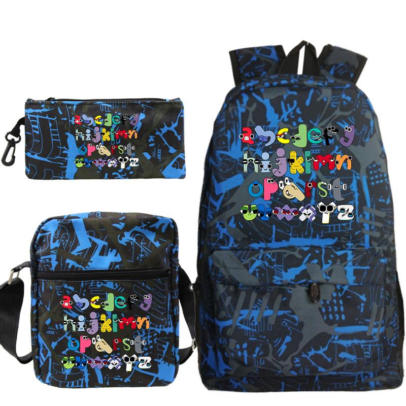 Game Alphabet Lore Alphabet Legend School Bag Backpack Shoulder Bag Pencil Case