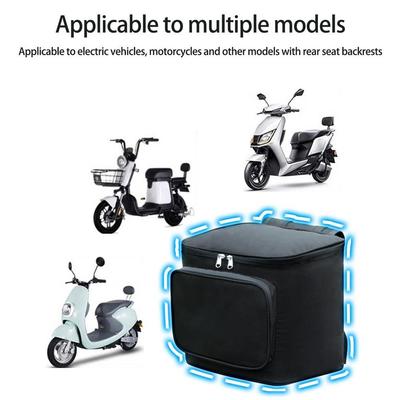 Waterproof Motorcycle Storage Bag Large Capacity Motorcycle Backrest Organizer  Raincoat Umbrella