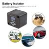 12V 140A VSR Car Relay LCD Display Smart Dual Battery Smart Isolator Voltage Setting VSR for RV Marine Car Vehicle Truck Caravan