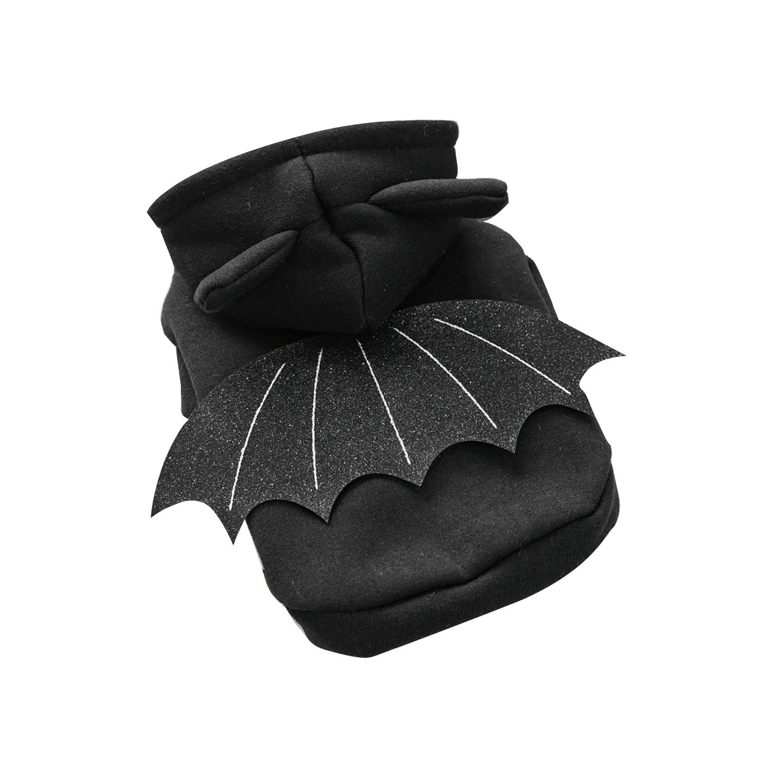 

Creative Halloween Pet Cosplay Bat Clothes Dog Clothes Cat Clothes Casual Fashion Clothing Apparel Sweater Halloween Decoration XS чёрный