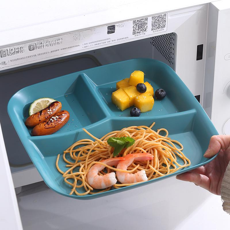 Talíř na svačinu Nordic pro jednu osobu s třídílnou přepážkou