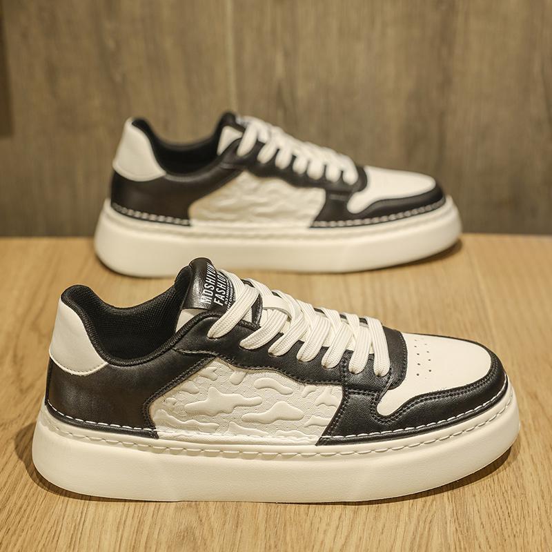 New Autumn Casual Board Shoes Leather Shoes Sports White Shoes