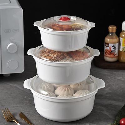 Microwave-Safe Steamer Bowl for Instant Noodles, Soup, and Buns