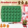 Weihnachts-Schokoladenform 3D-Silikonform Süßigkeitenform Geleeform DIY Kuchen-Dekorationswerkzeug Backwerkzeuge
