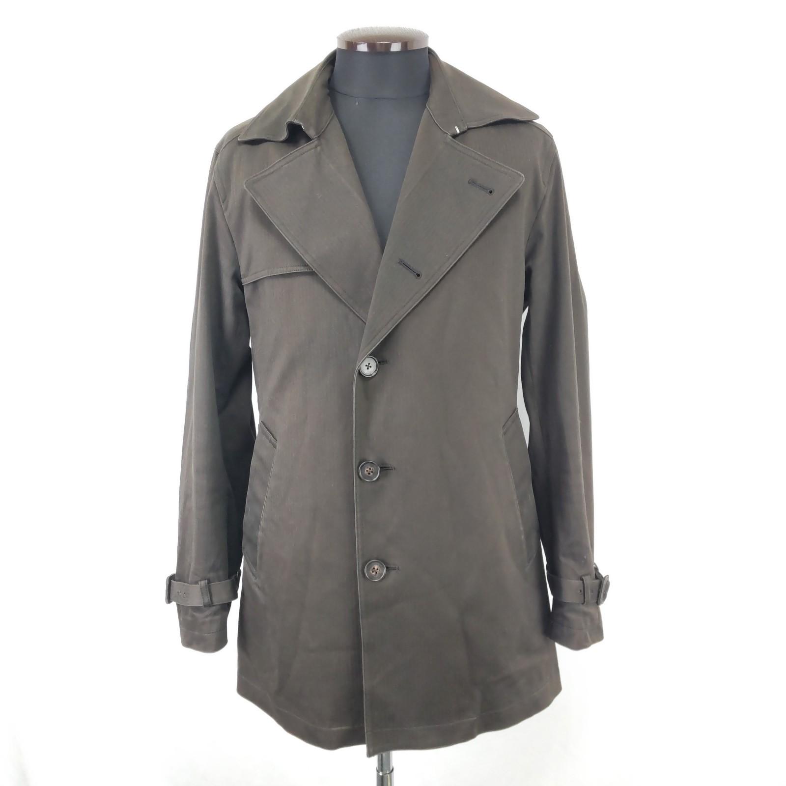 

MEN S BIGI Trench Coat [03/Men L/Dark Brown] Single-Breasted(USED)