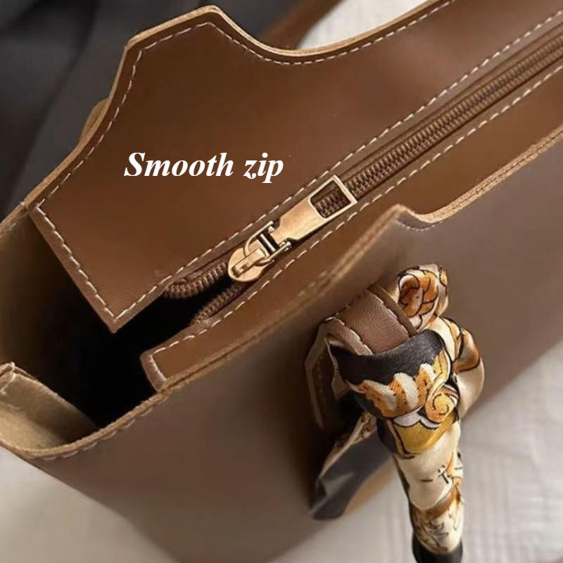 Fashionable Scarf Handbag 2025 Spring New Ins Shoulder Bag Retro Commuter Tote Bag