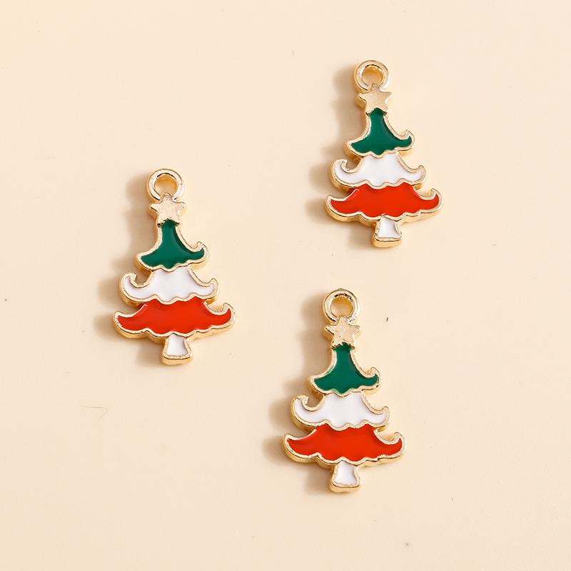10pcs 17x21mm Cute Enamel Winter Snowflake Charms for Jewelry Making Christmas Earrings Pendants Necklaces DIY Crafts Supplies