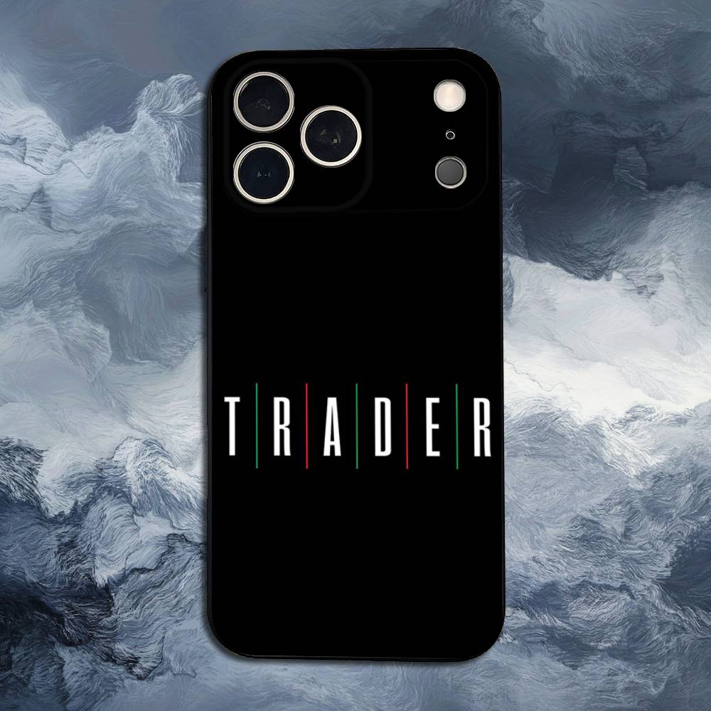 Day Trading Day Trader Trader Case For iPhone 15,16,12,14,17,13,11,Plus,Pro Max,8,7,XR,SE,XS,X,Mini,Soft Silicone Black