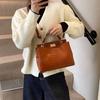 New Simple Large-capacity Portable Small Square Bag Fashionable Texture Shoulder Bag Commuter Messenger Bag
