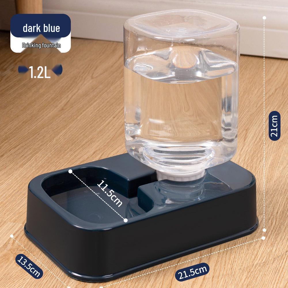 Automatischer Trinkbrunnen für Katzen und Hunde mit Doppelnapf-Futterspender
