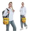 A Yellow Kitten Drinking Coffee Design Insulated Lunch Bag for Women Kids Leakproof Food Boxes Thermal Lunch Box Tote