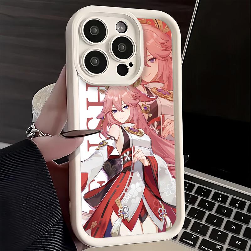 Phone Case for iPhone 17 Air 16E 15 16 Pro Max Genshin Impact Anime Cover 14 Plus 13 12 Mini Soft Shell Silicone Fundas