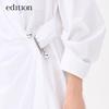 Edition Women's Commuter Shirt Dress with Detachable Metal Buckle