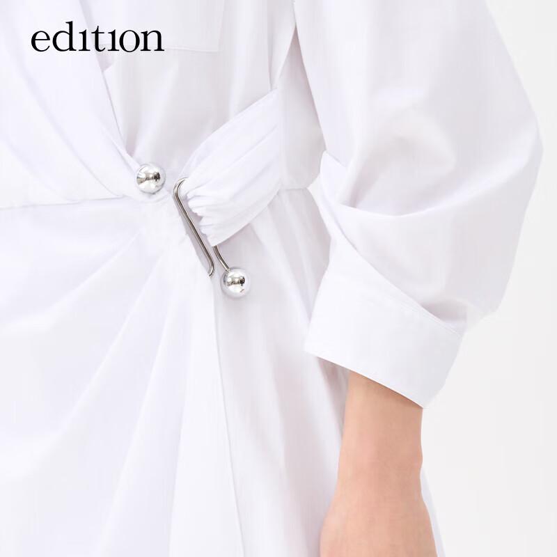 Edition Women's Commuter Shirt Dress with Detachable Metal Buckle