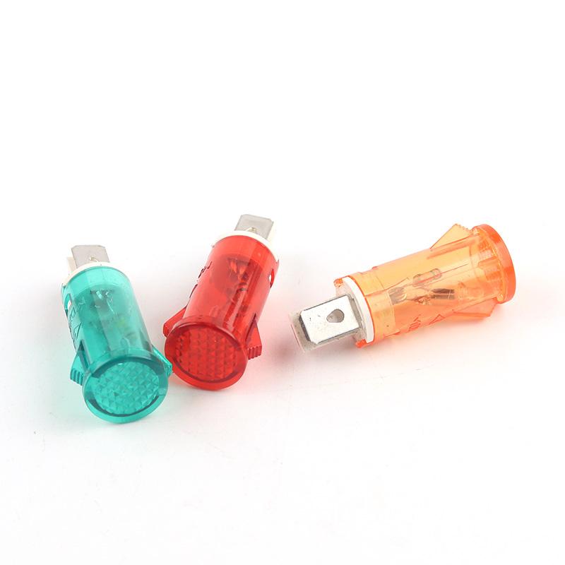10 pz/Lotto MDX-11A Pannello Lampada Segnale Guida Montaggio su Pannello Indicatore Neon Luci Rosse Verdi Gialle 12V 24V 220V 380V