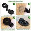 Black Sun Shade Clips Multi Purpose Greenhouse Fasteners for Tarp Camping Gear and Outdoor Canopy Windproof Installation