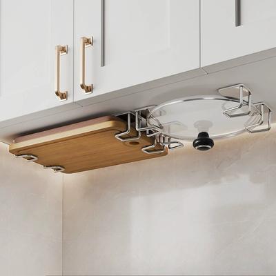 1Pc Kitchen Stainless Steel Sink Sponges Holder Self Adhesive Drain Drying Rack Kitchen Wall Hooks Accessories Storage Organizer