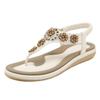 Casual Comfortable Sandals Womens Flowers Arch Support Sandal Summer Fashion Beach Walking Bohemian Flat Shoes For Woman Hot