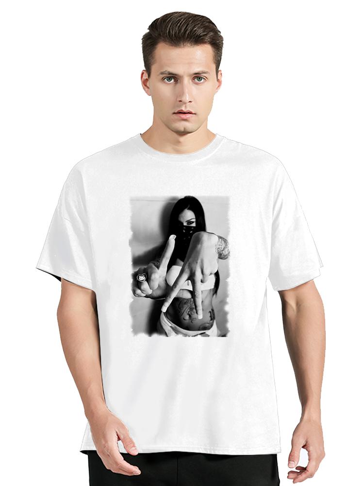 T Shirt Girl La Los Angeles Cali California Bandana Gangsta Gangster Fashion T-shirt Men Cotton Tshirt Clothing Oversized Tees