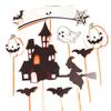 Funny Festival Plugin Pumpkin Ghost Bat Cake Insert Party Supplies Cake Topper  Baking Cake Dessert