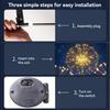 Solar Dandelion Garden Light, Outdoor Solar Powered Dandelion Lamp with Stake, Waterproof Solar Pathway Light for Yard Lawn