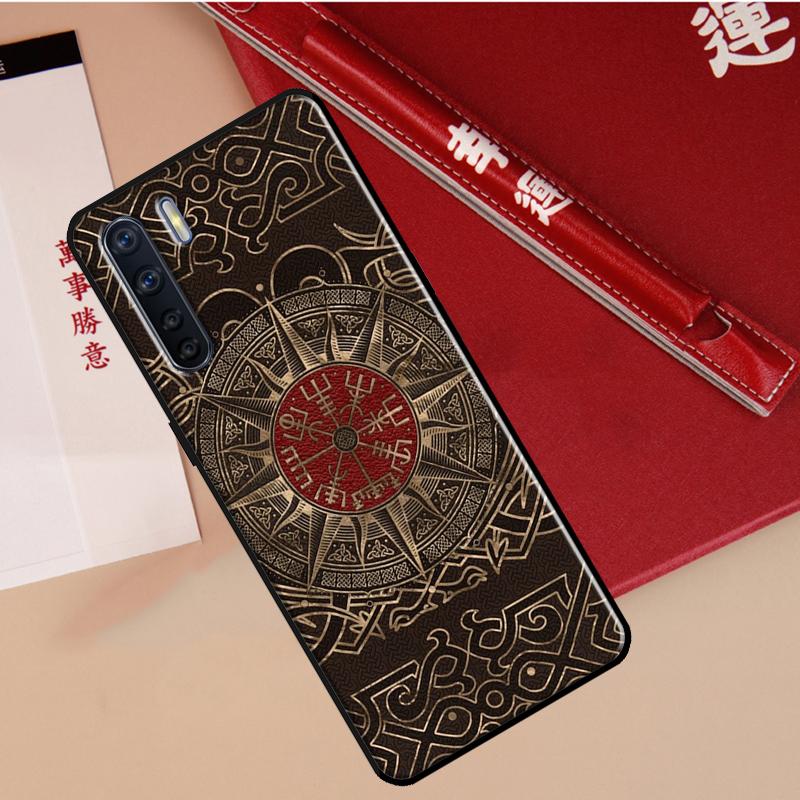 Compass Case For Oppo A60 A98 A58 A78 A18 A38 A80 A40 A77 A57 A17 A74 A54 A94 A96 A76 A16 A15 A5 Pro