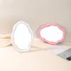 Artistic Cloud Shape Makeup Mirror for Desk and Tabletop Vanity Mirror with Adjustable Brackets Aesthetic Mirror Decors