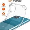 Coque et protection d'écran - Samsung - Galaxy A12 / M12 - Transparent - Gel TPU - Verre trempé