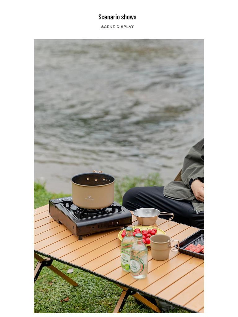Mountain Guest Light Fire Portable Gas Camping Stove: Compact Card-type Outdoor Cooking Equipment